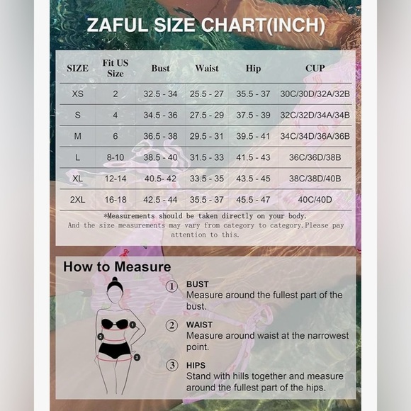 Forever Young Green Reversible Bikini Bathing Suit Swimsuit Size Small - Picture 4 of 10